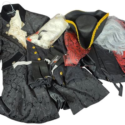Sale Photo Thumbnail #342: A Collection of 18th Century Style Theatrical Costumes Including Darchic Frock Coat and The Pirate Dressing Ruffled Shirt