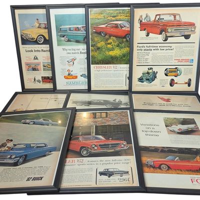 Sale Photo Thumbnail #613: Ten Early 1960s American Automobile Magazine Advertisements