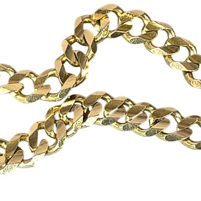 Sale Photo Thumbnail #227: 14 Karat Yellow Gold Curb Link Bracelet