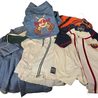 Sale Photo Thumbnail #339: A Group of Hard Rock Cafe and Hotel Las Vegas Apparel and Linens