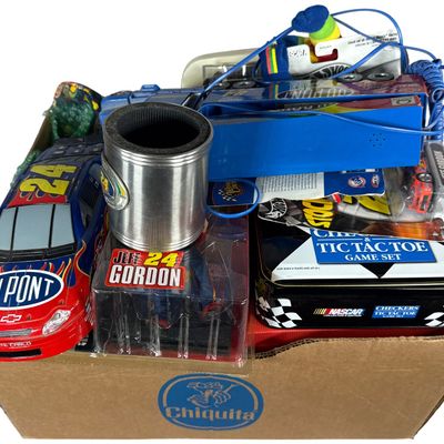 Sale Photo Thumbnail #75: CONTENTS LOT: Jeff Gordon #24 NASCAR Memorabilia featuring McFarlane Figure and Hot Wheels