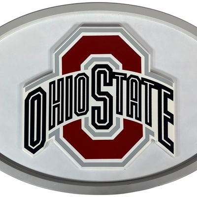 Sale Photo Thumbnail #63: Large Painted Relief Ohio State Buckeyes Logo Wall Plaque