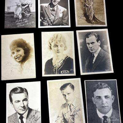 Sale Photo Thumbnail #710: A Collection of Signed Vintage Silver Gelatin Promotional Photographs and Postcards Featuring Elmo Lincoln, Norma Talmadge, and Other Early Film Actors