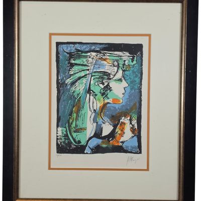 Sale Photo Thumbnail #145: J.P. Fong Signed Limited Edition Screenprint The Artist 2001