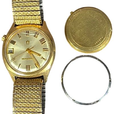 Sale Photo Thumbnail #238: Bulova Accutron 14kt Gold Filled Tuning Fork Wristwatch 1970