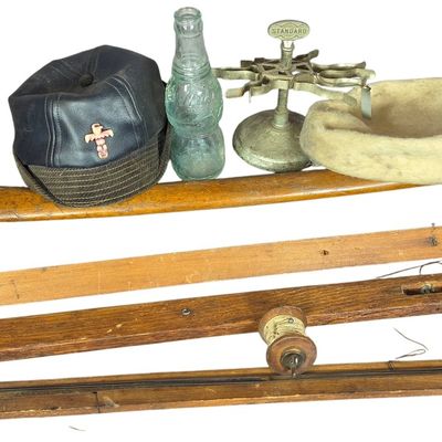 Sale Photo Thumbnail #787: A Group of Vintage Tools, Apparel, and Advertising Collectibles