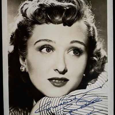 Sale Photo Thumbnail #734: Celeste Holm Hand Signed Type I Vintage Photograph