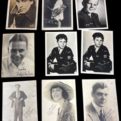 Sale Photo Thumbnail #711: A Collection of Nine Vintage Silver Gelatin Hollywood Publicity Portraits Including Buster Keaton and Dean Stockwell