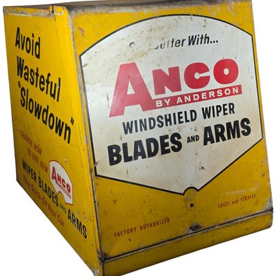 Sale Photo Thumbnail #838: 1958 ANCO by Anderson Windshield Wiper Blade and Arm Metal Retail Display Cabinet