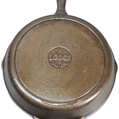 Sale Photo Thumbnail #541: Lodge Cast Iron 8SK Skillet with Helper Handle Made in USA