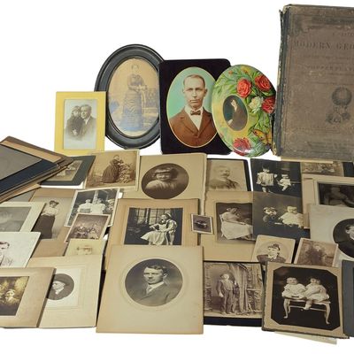 Sale Photo Thumbnail #765: Collection of 19th and Early 20th Century American Photographs and 1868 Mitchells Geography Textbook
