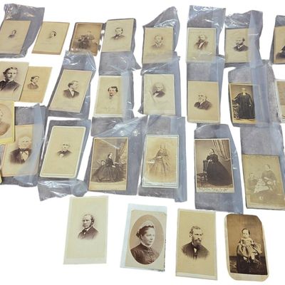 Sale Photo Thumbnail #778: A Collection of Victorian Carte de Visite and Cabinet Card Portrait Photographs