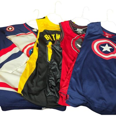 Sale Photo Thumbnail #336: An Assortment of Superhero Themed Athletic Jerseys Including Mad Engine and Athletic KN Examples