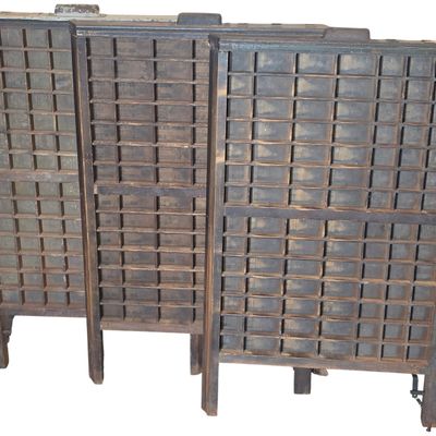 Sale Photo Thumbnail #356: Three Hamilton Manufacturing Company Wooden Printer Type Cases