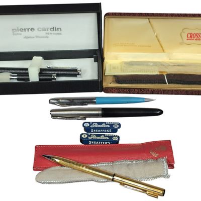 Sale Photo Thumbnail #487: An Assortment of Vintage Writing Instruments featuring Cross, Parker, and Pierre Cardin