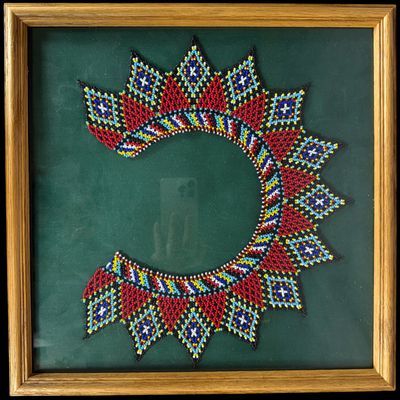 Sale Photo Thumbnail #654: Framed Native American Style Beaded Collar