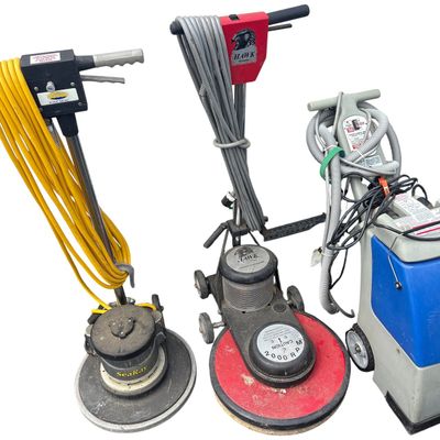 Sale Photo Thumbnail #433: Three Industrial Floor Cleaning and Maintenance Machines