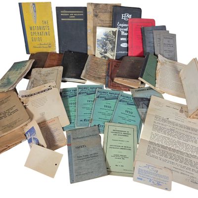 Sale Photo Thumbnail #188: A Collection of Early 20th Century Pennsylvania Railroad Manuals, Detective Agency Reports, and Columbus Ohio Personal Archive