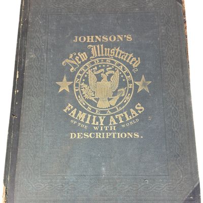 Sale Photo Thumbnail #784: Johnson, J. H. Colton and A. J. Johnson. Johnson's New Illustrated Family Atlas. Johnson and Ward, 1862.