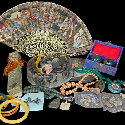 Sale Photo Thumbnail #101: A Collection of East Asian and Contemporary Decorative Accessories and Jewelry including Trifari and Swatch