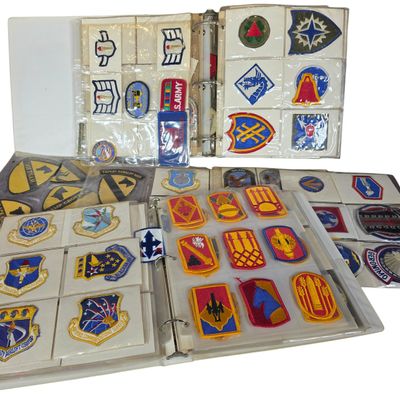 Sale Photo Thumbnail #121: A Collection of United States Military Shoulder Sleeve Insignia and Pocket Patches