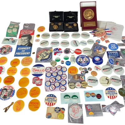 Sale Photo Thumbnail #413: A Collection of American Political Campaign Memorabilia and Ephemera Including Pinbacks, Medals, and Paper Goods