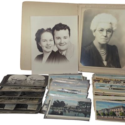 Sale Photo Thumbnail #774: Collection of Ohio and International Souvenir Postcards, Stereoview Cards, and Identified Family Portraits