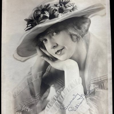 Sale Photo Thumbnail #727: Lillian Gish Hand Signed Witzel Studio Portrait Photograph