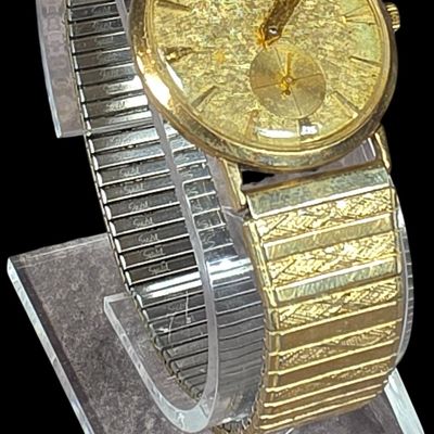 Sale Photo Thumbnail #82: Vintage Wittnauer 10K Gold Filled Manual Wind Wristwatch with Textured Dial