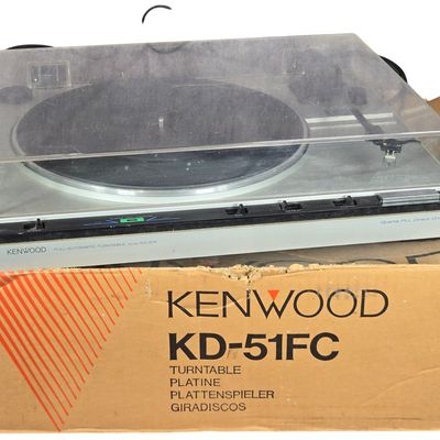 Sale Photo Thumbnail #469: One Vintage Kenwood KD-51F Full-Automatic Direct-Drive Turntable