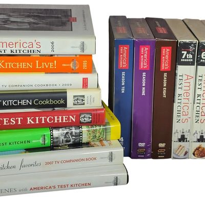 Sale Photo Thumbnail #320: A Collection of America's Test Kitchen DVD Box Sets and Hardcover Cookbooks