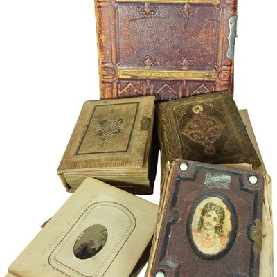 Sale Photo Thumbnail #783: A Collection of Victorian Photograph Albums Containing Tintypes and Albumen Prints