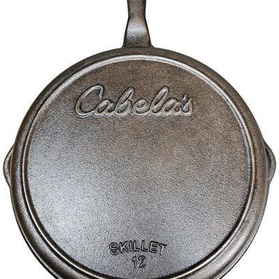 Sale Photo Thumbnail #523: A Cabela's Cast Iron Number 12 Combo Cooker Set