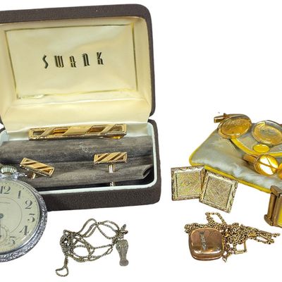 Sale Photo Thumbnail #211: A Collection of Vintage Jewelry and Accessories Including Hamilton and Bulova Timepieces