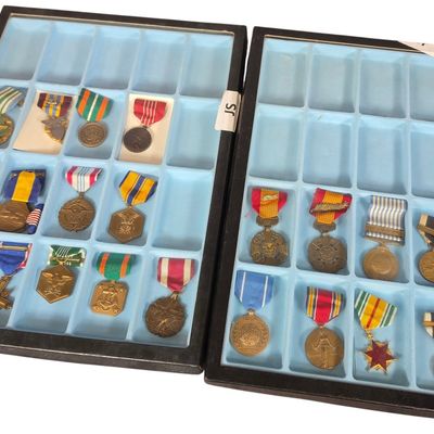 Sale Photo Thumbnail #122: A Collection of United States Military and Civil Service Medals and Decorations