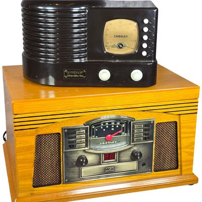 Sale Photo Thumbnail #572: Two Crosley Audio Units Including CR-1 Limited Edition Radio and CR42 Lancaster Music Center