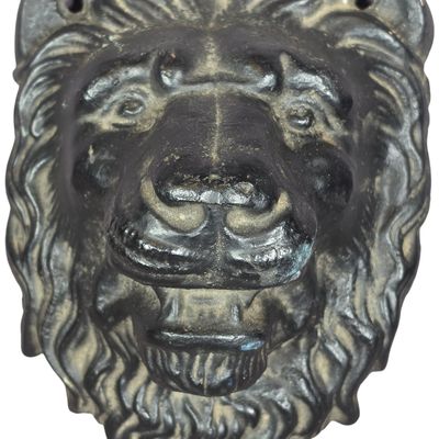 Sale Photo Thumbnail #474: Victorian Cast Iron Lion Head Architectural Ornament