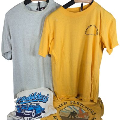 Sale Photo Thumbnail #21: Three Vintage Graphic T-Shirts for Mother Fletchers and Studebakers Myrtle Beach