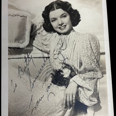 Sale Photo Thumbnail #724: Frances Langford Hand Signed Autographed Type I Studio Portrait Photograph