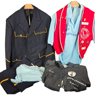 Sale Photo Thumbnail #561: Seven Named Columbus Municipal Band and Lions Club Performance Uniform Items