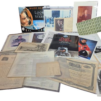 Sale Photo Thumbnail #186: A Collection of Signed Aerospace Memorabilia, Political Ephemera, and Historical Documents