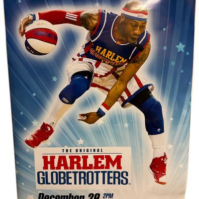 Sale Photo Thumbnail #650: The Original Harlem Globetrotters Promotional Basketball Event Poster