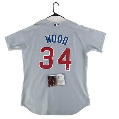 Kerry Wood Signed Team Issued Cubs Jersey w COA