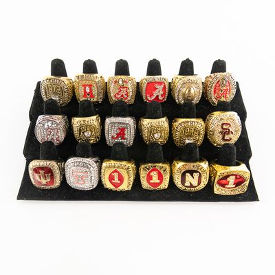 18 Assorted Collegiate Football Championship Rings