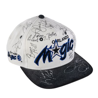 1993-94 Orlando Magic Team Autographed Hat Shaq +