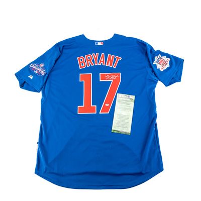 Kris Bryant  Autographed 2016 Cubs WS Jersey w COA