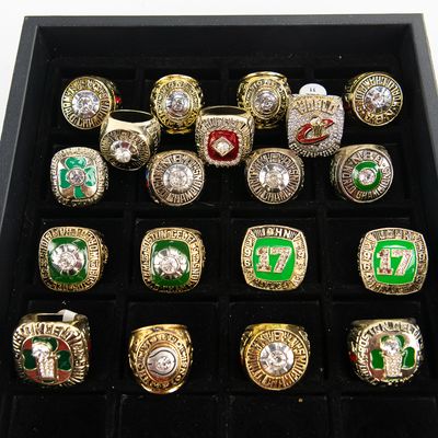 (19) Cavs Celtics & Pistons NBA Championship Rings