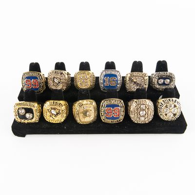 12 Gretzky Flames Penguins NHL Championship Rings