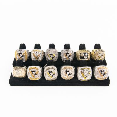 (12) Bruins & Penguins NHL Championship Rings