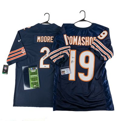 Aromashodu & Moore Autographed Bears Jerseys wCOAs